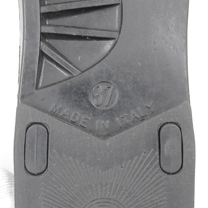 Chanel CC Logo Backstrap Rubber Thong Sandals Black — view 6