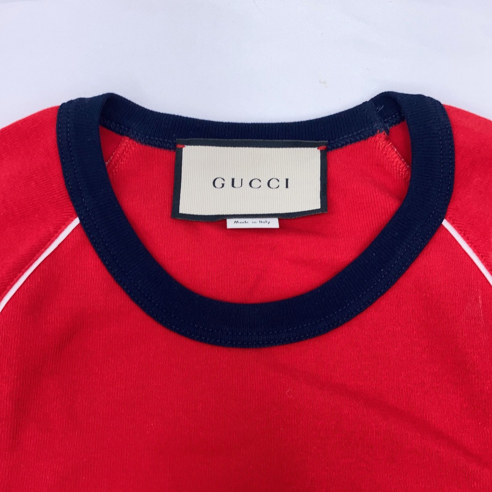 Gucci Red Tennis Cotton Jersey T-Shirt — view 5