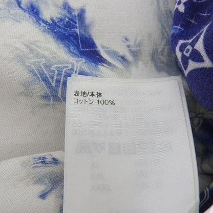 Louis Vuitton Cotton Bandana Pattern T-Shirt Top Blue White XS — view 4