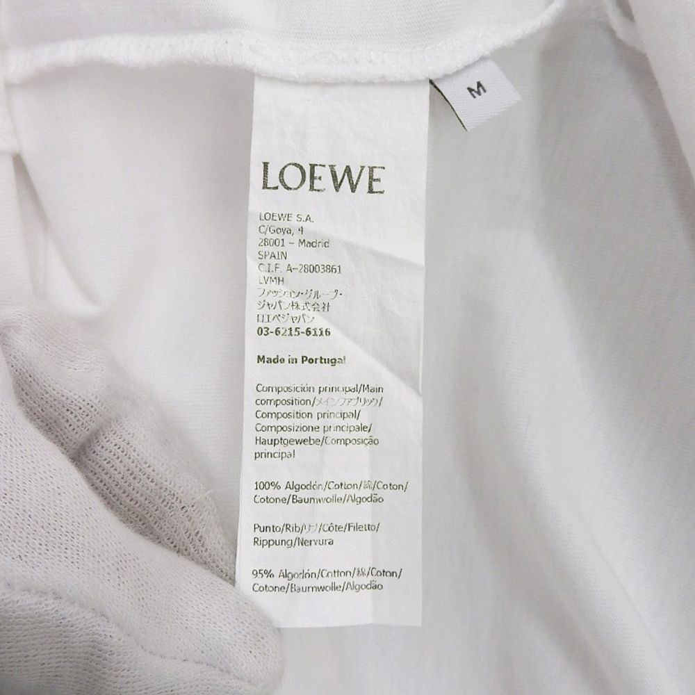Loewe Bubble Arch Logo T-Shirt Cotton Top White — view 3