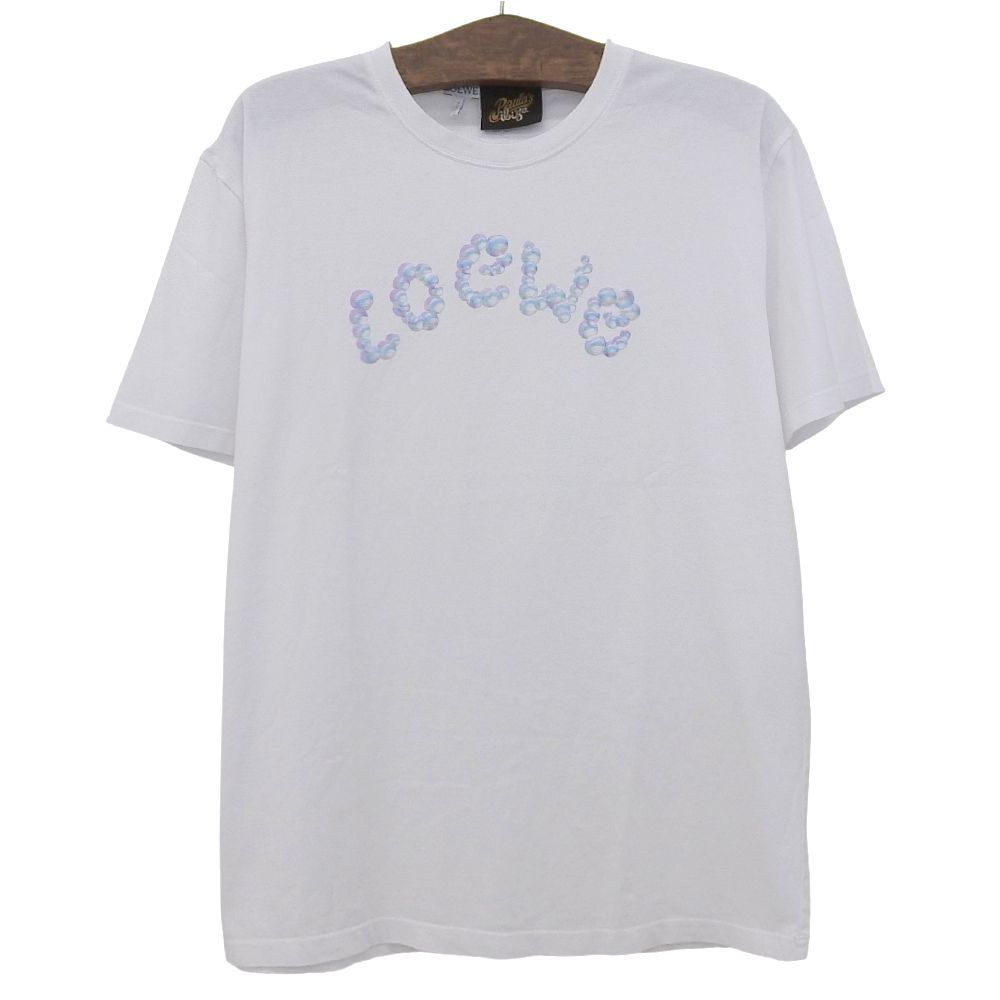 Loewe Bubble Arch Logo T-Shirt Cotton Top White