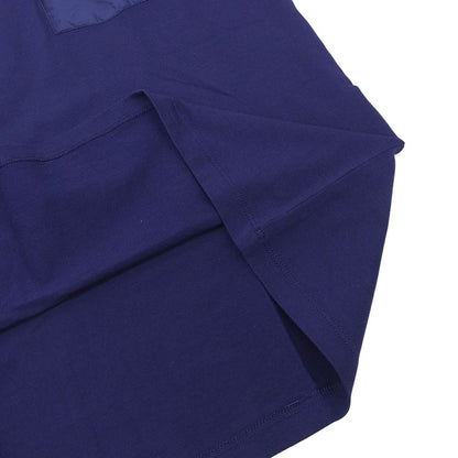 Prada Ruba Logo Pocket Cotton T-Shirt Top Blue XS — view 6