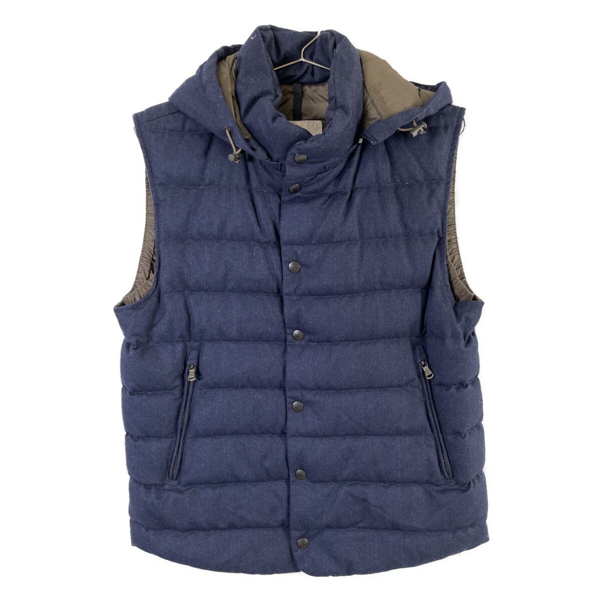 Moncler Navy Jeanchristophe Hooded Down Vest