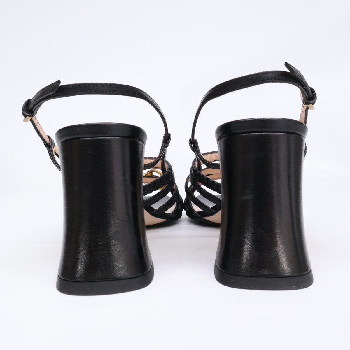 Gucci Horsebit Square Toe Leather Sandals — view 3