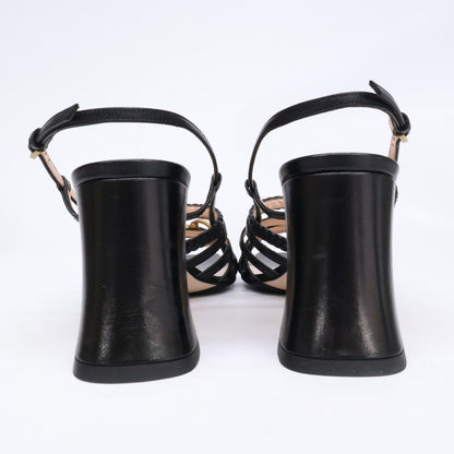 Gucci Horsebit Square Toe Leather Sandals — view 3