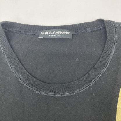 Dolce & Gabbana Black Tape Logo T-Shirt 46 — view 5