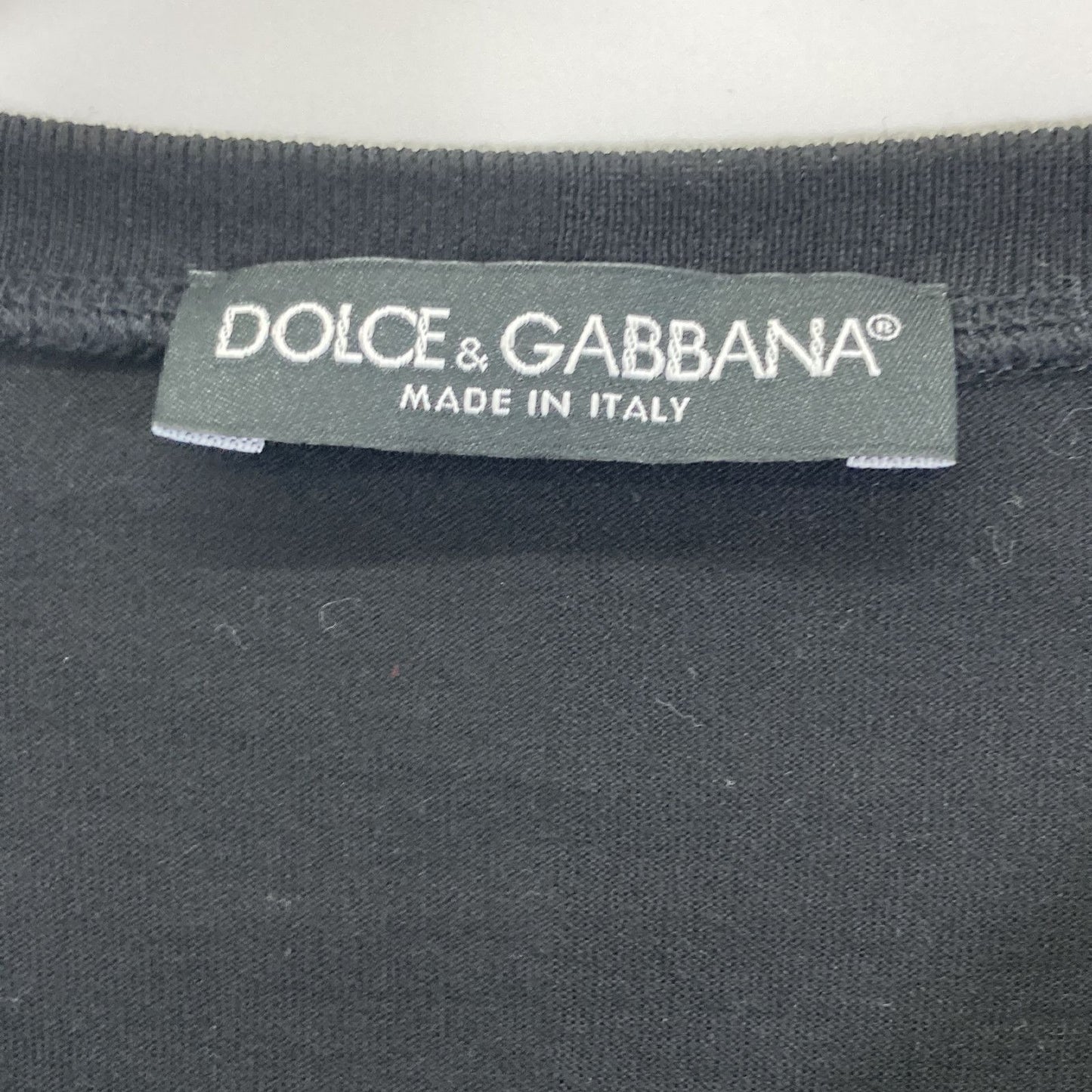Dolce & Gabbana Black Tape Logo T-Shirt 46 — view 3
