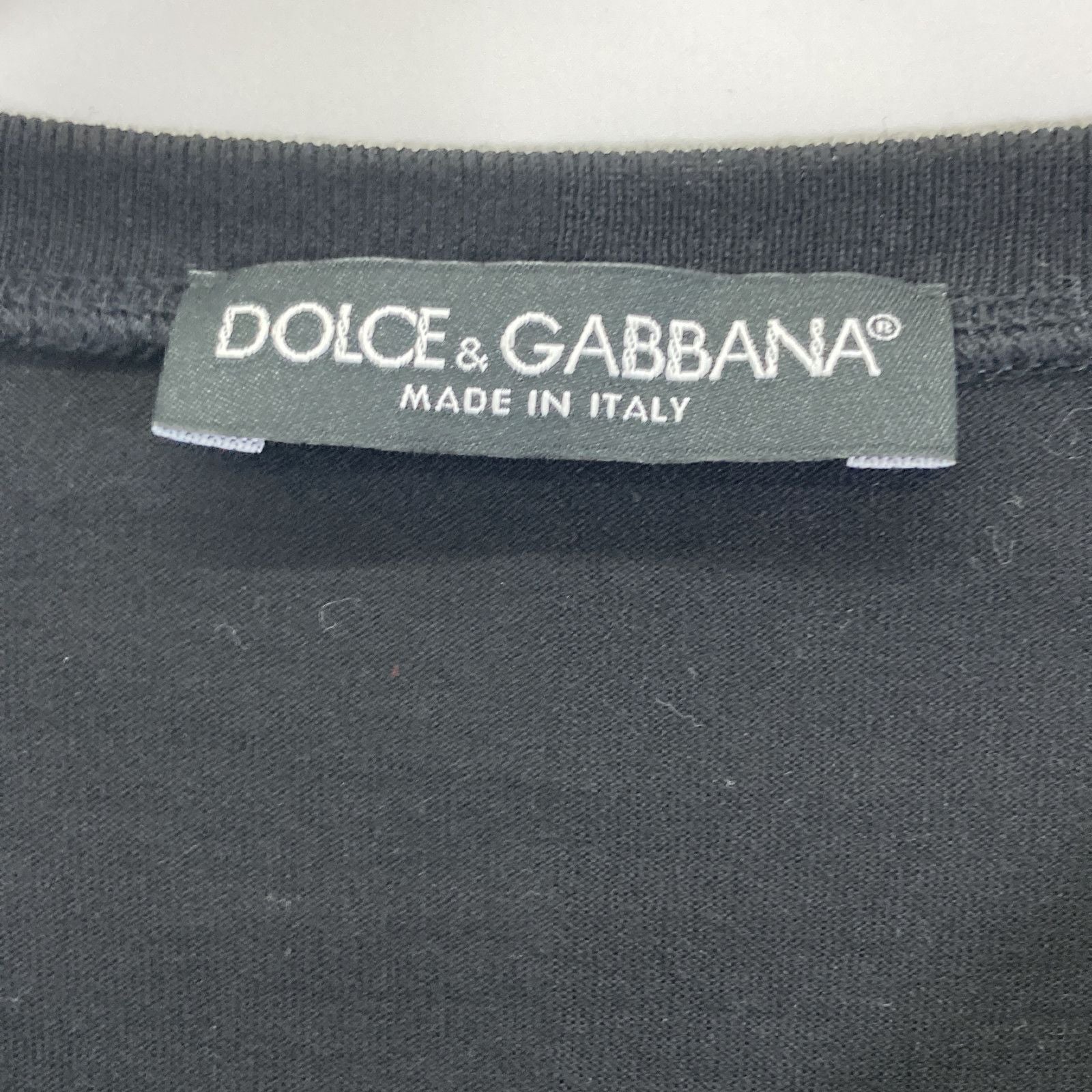 Dolce & Gabbana Black Tape Logo T-Shirt 46 — view 3