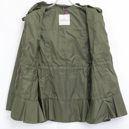 Moncler Green Limbert Nylon Hooded Jacket Spring Coat OO — view 3