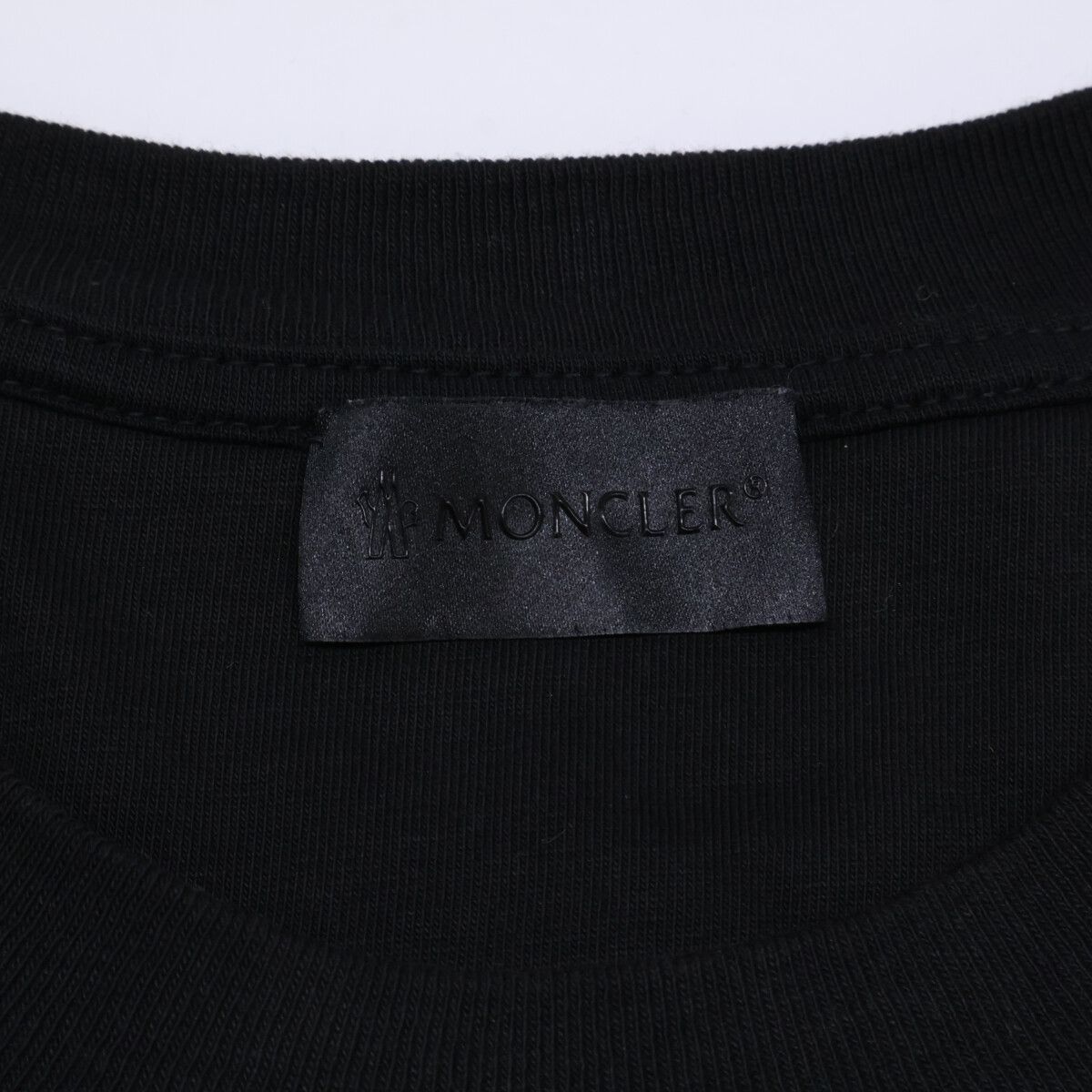 Moncler Black Maglia T Shirt Logo Short Sleeve T-Shirt XL — view 3