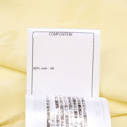 Chanel Silk Logo Allover Pattern Sleeveless Frill 40 Dress — view 7