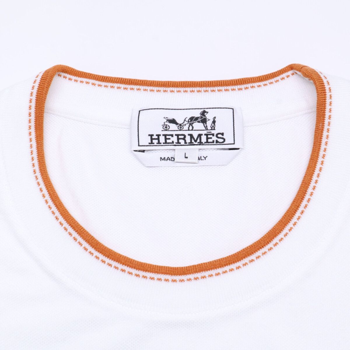 Hermes Like Saddle Stitch Cotton T-Shirt — view 3