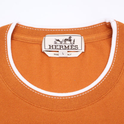 Hermes Like Saddle Stitch Cotton T-Shirt — view 3