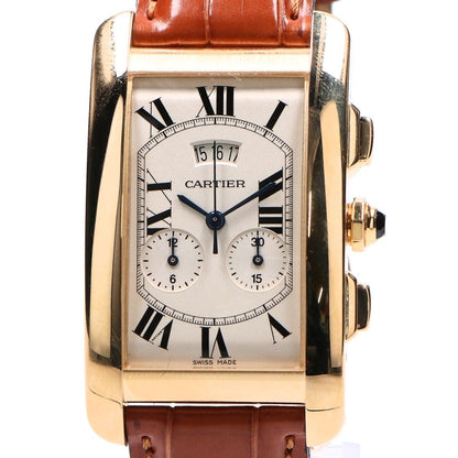 Cartier 750 Quartz Tank American Watch Large