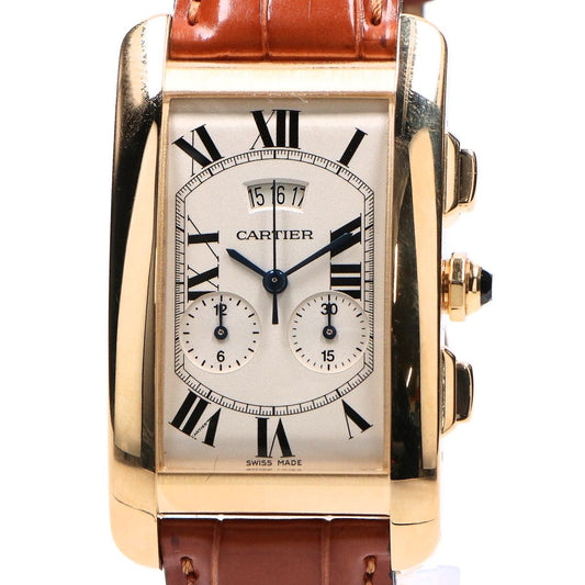 Cartier 750 Quartz Tank American Watch Large