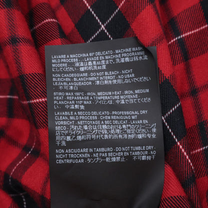Balenciaga Red Check Oversize Zip Up — view 8
