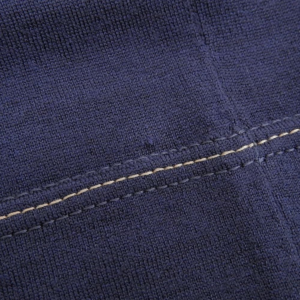 Brunello Cucinelli Vine Wool Crew Neck Long Sleeve Knit Top Navy 44 Sweater — view 5
