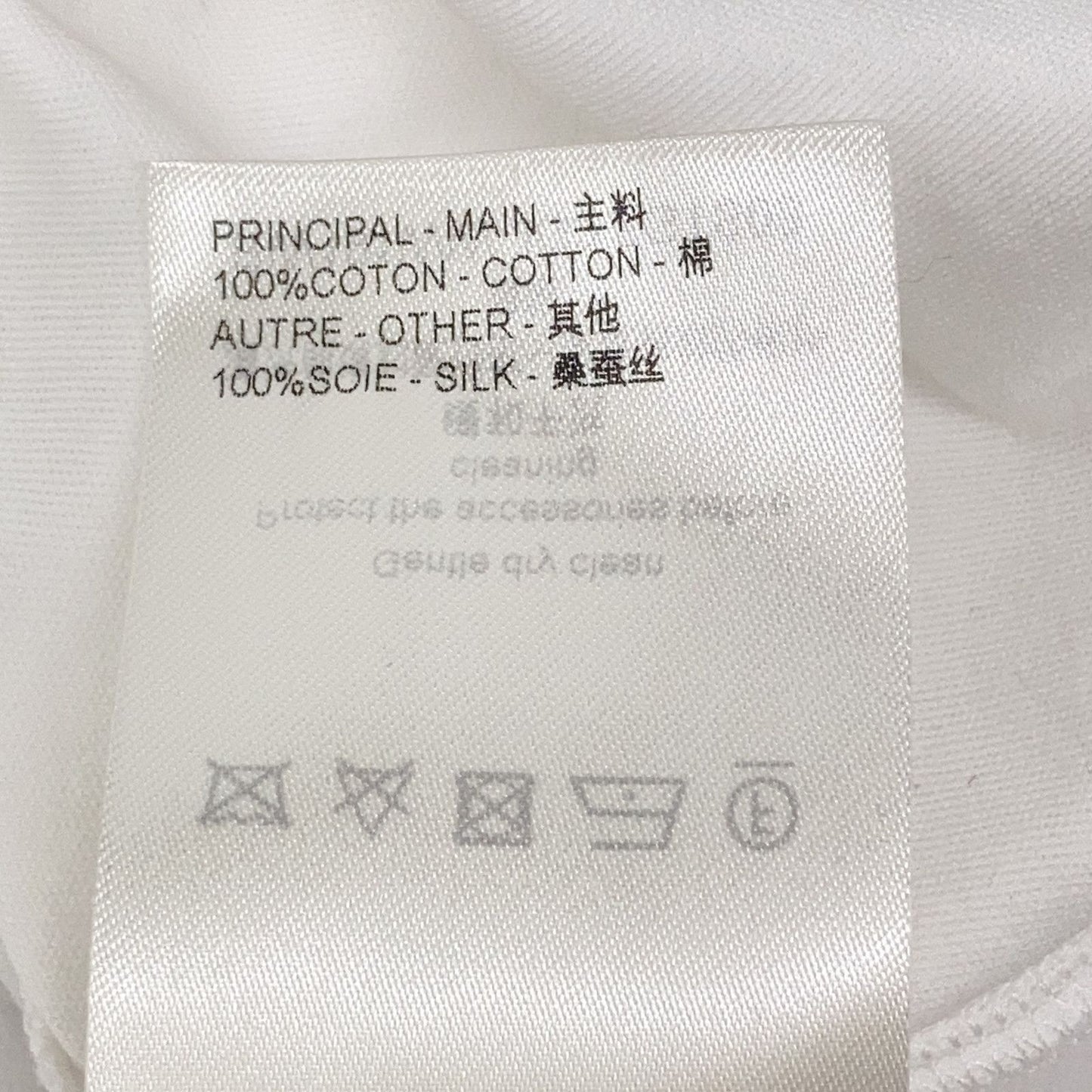 Louis Vuitton White Side Strap Short Sleeve Shirt — view 4
