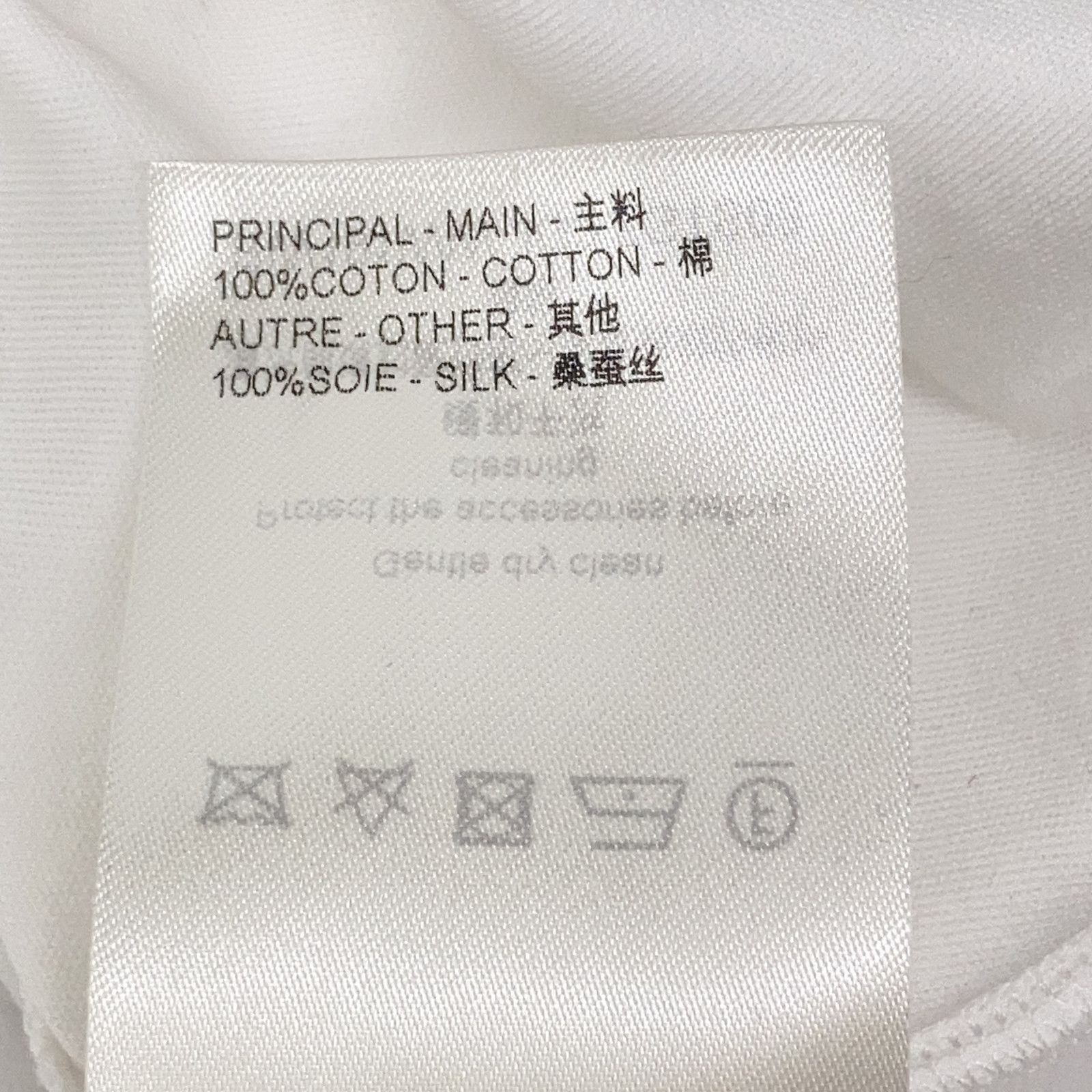 Louis Vuitton White Side Strap Short Sleeve Shirt — view 4