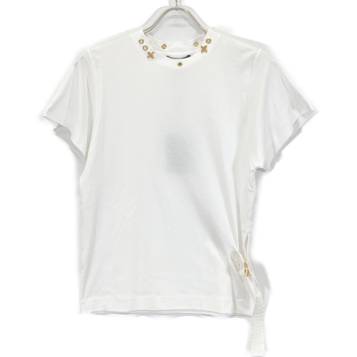 Louis Vuitton White Side Strap Short Sleeve Shirt