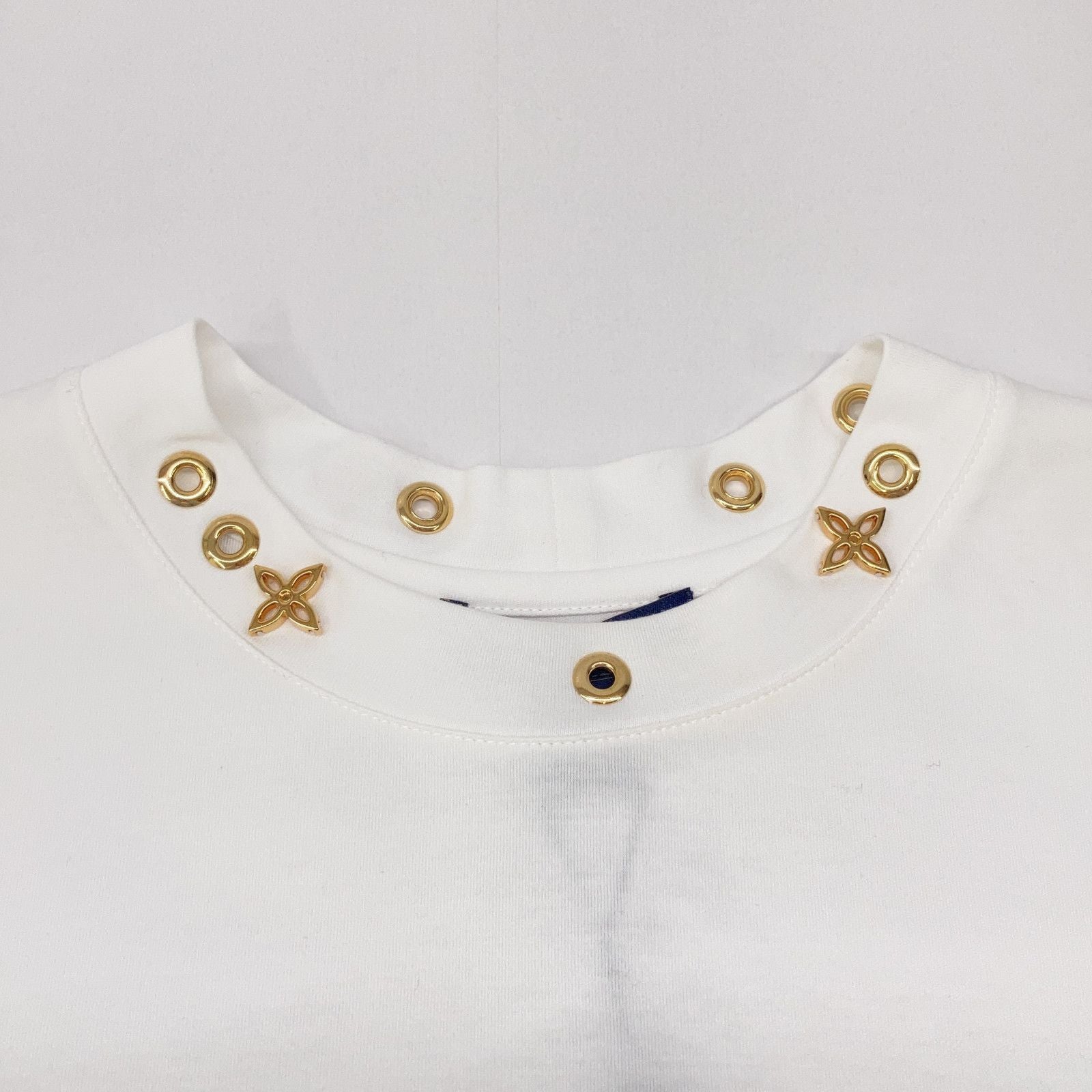 Louis Vuitton White Side Strap Short Sleeve Shirt — view 7