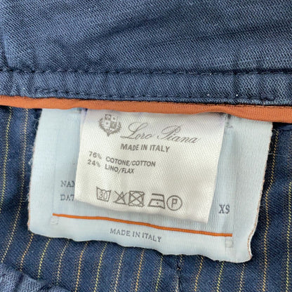 Loro Piana Navy Cotton Shorts XS — view 4
