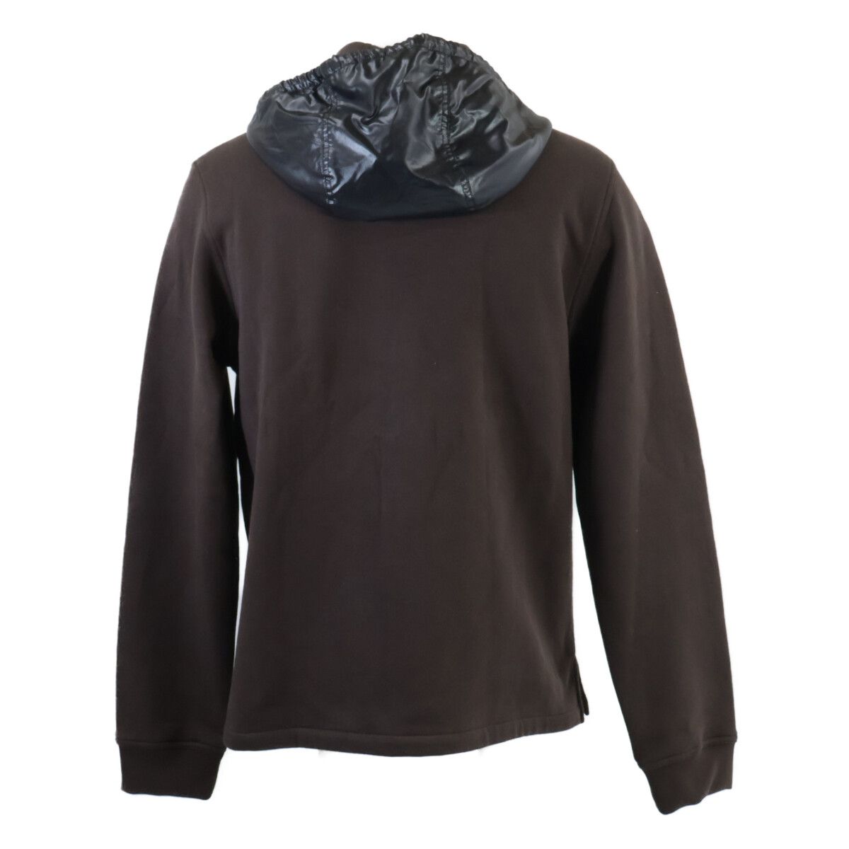 Hermes Nylon Trim Zip Up Hoodie — view 4