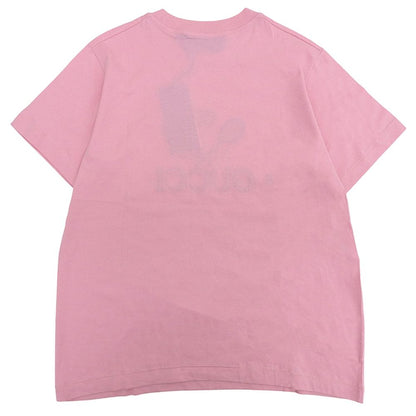 Gucci Tennis Embroidery Logo T-Shirt Top Pink — view 2