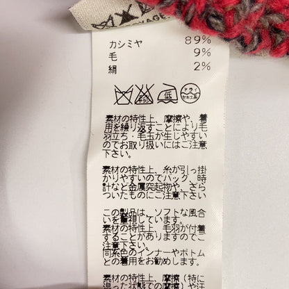 Hermes Cashmere Logo High Neck Knit Red Sweater — view 4