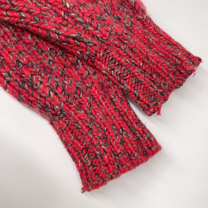 Hermes Cashmere Logo High Neck Knit Red Sweater — view 7