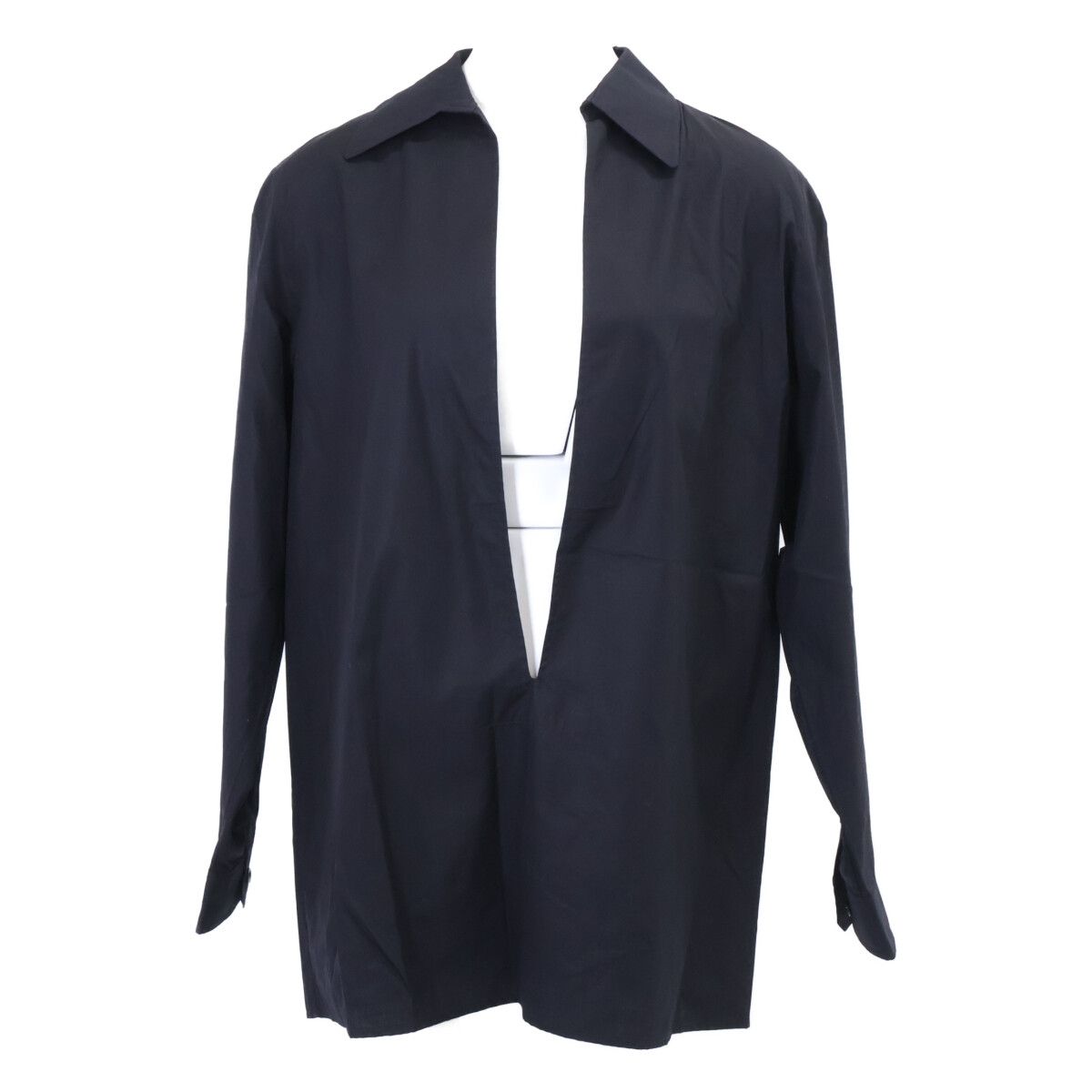 Hermes Cotton Vals Pullover Long Sleeve Shirt 38 Sweater