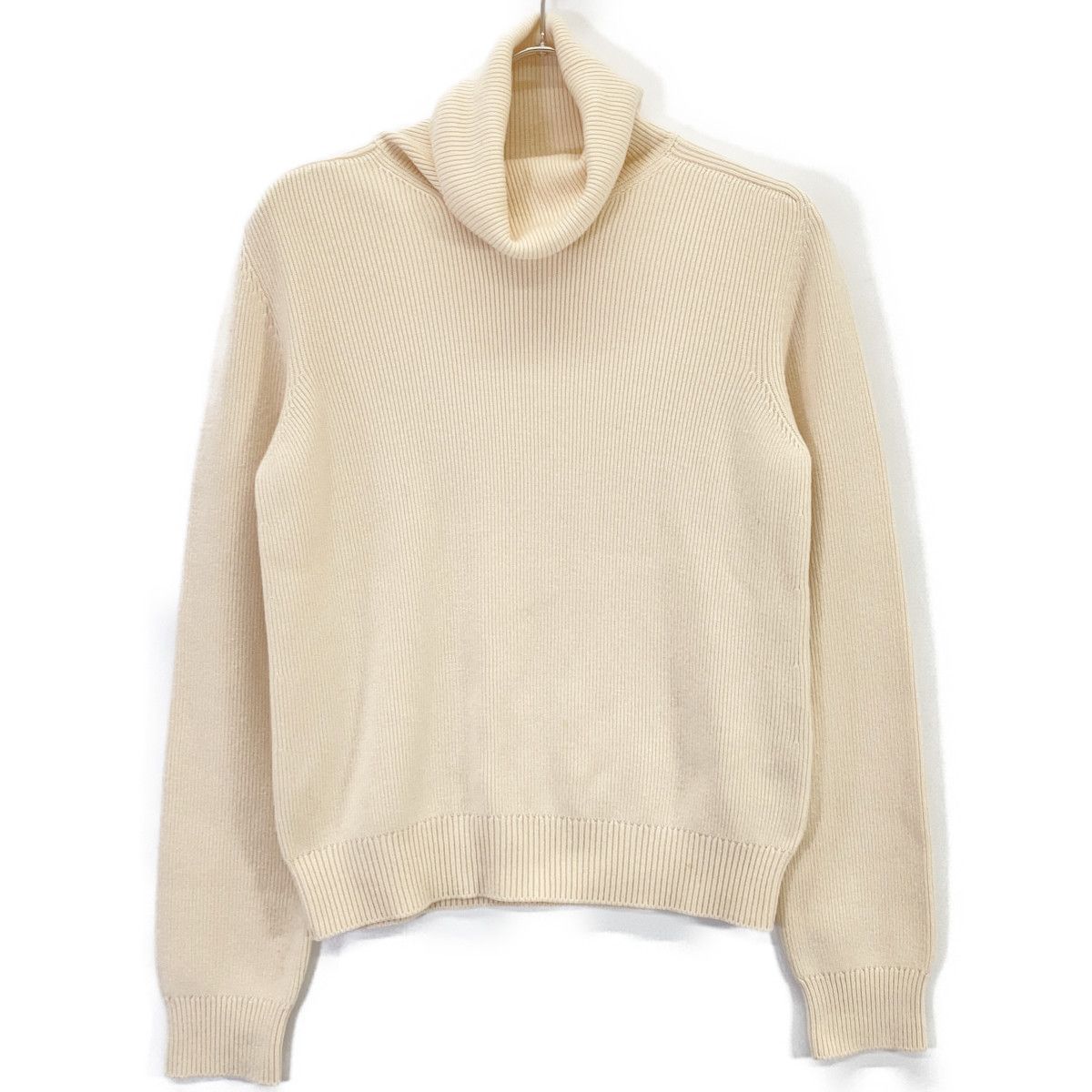 Saint Laurent Paris Beige Turtleneck Knit Sweater