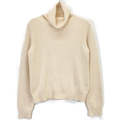 Saint Laurent Paris Beige Turtleneck Knit Sweater