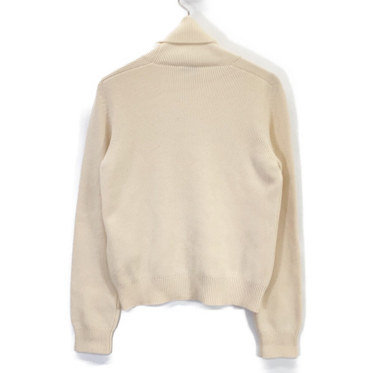 Saint Laurent Paris Beige Turtleneck Knit Sweater — view 2