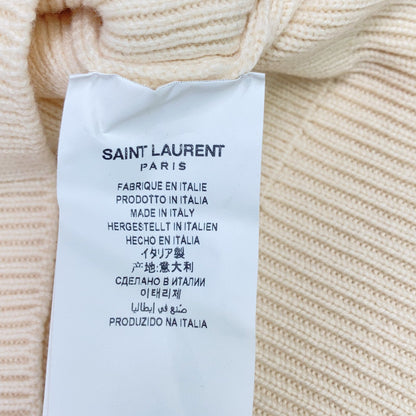 Saint Laurent Paris Beige Turtleneck Knit Sweater — view 4
