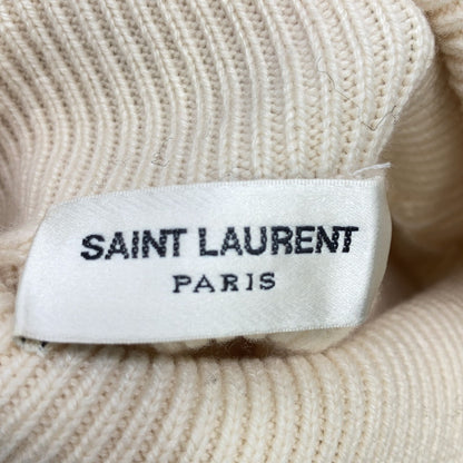 Saint Laurent Paris Beige Turtleneck Knit Sweater — view 3