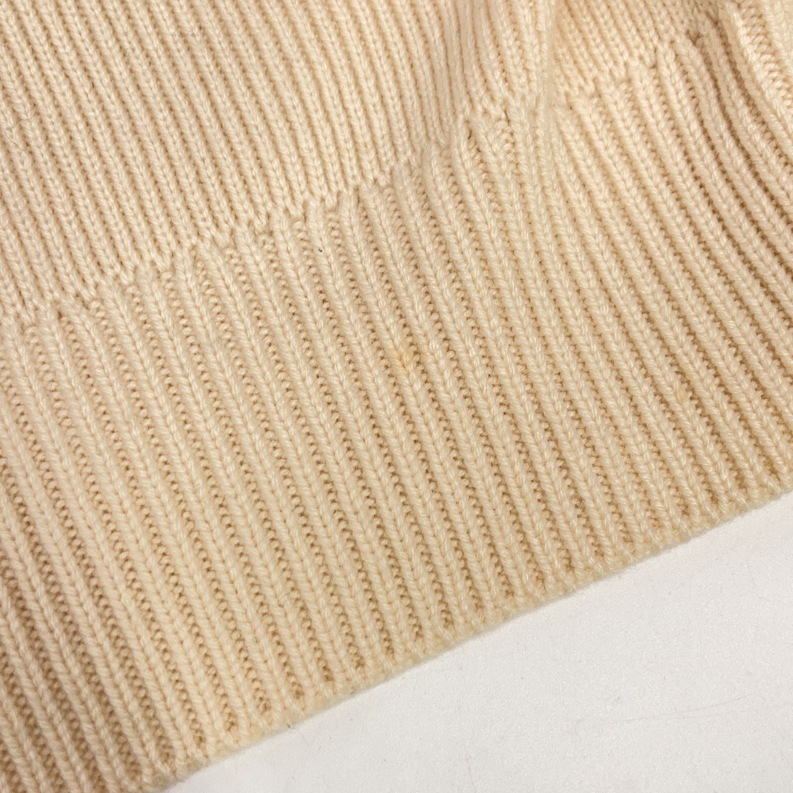 Saint Laurent Paris Beige Turtleneck Knit Sweater — view 8