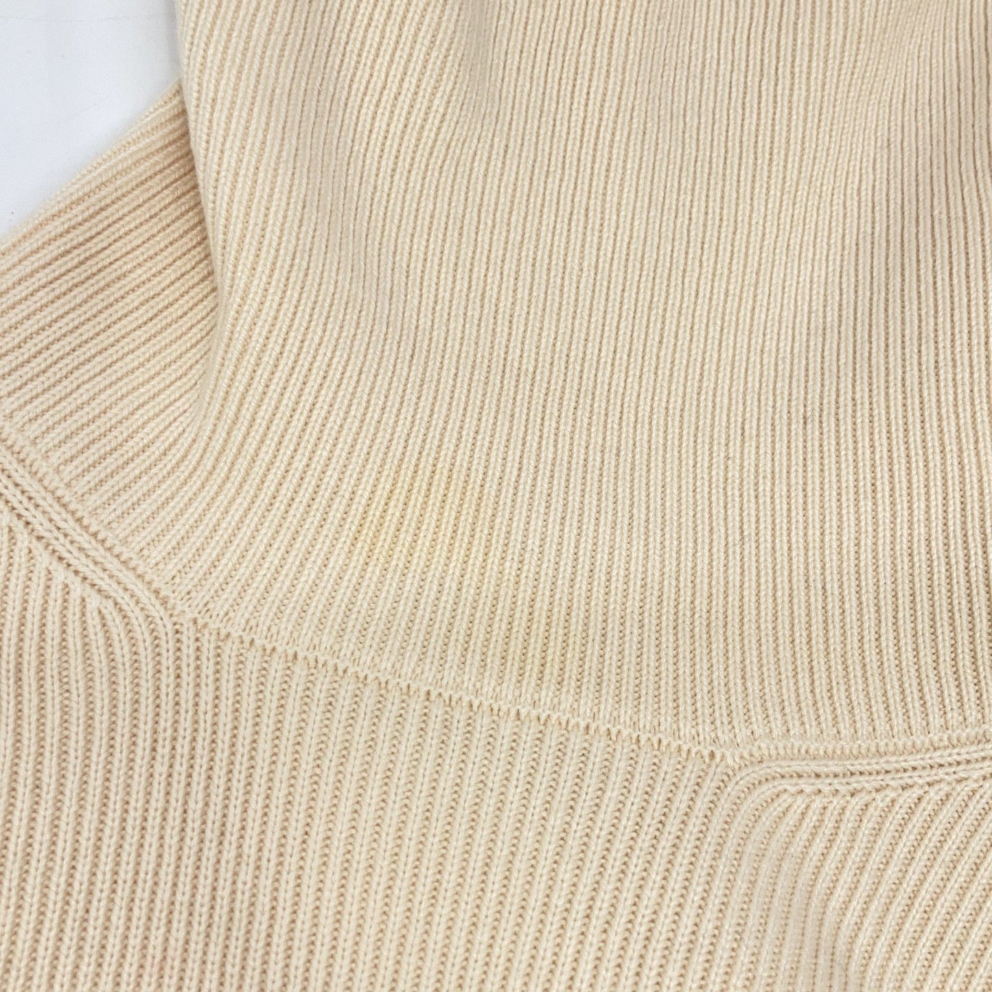 Saint Laurent Paris Beige Turtleneck Knit Sweater — view 9