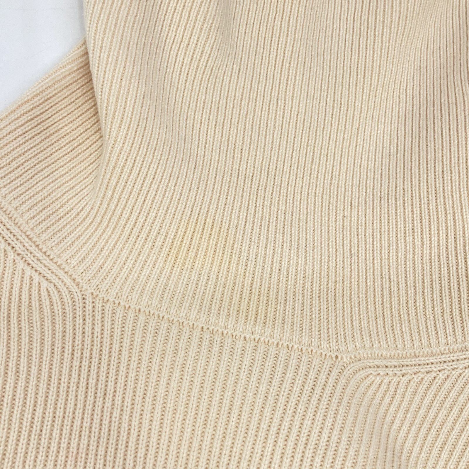 Saint Laurent Paris Beige Turtleneck Knit Sweater — view 9