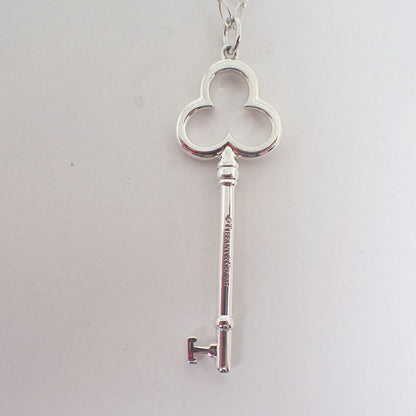 Tiffany & Co Trefoil Key Chain Pendant — view 4