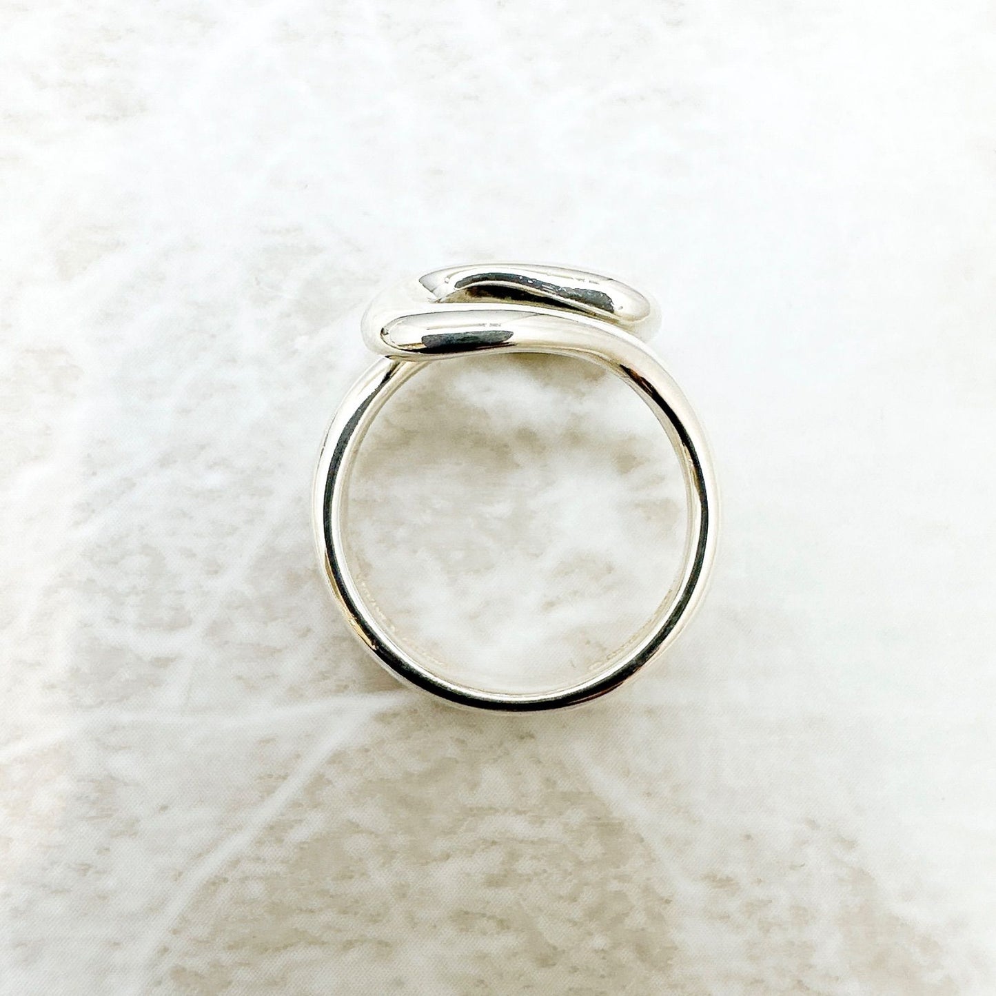 Tiffany & Co Open Wave Silver Ring — view 4