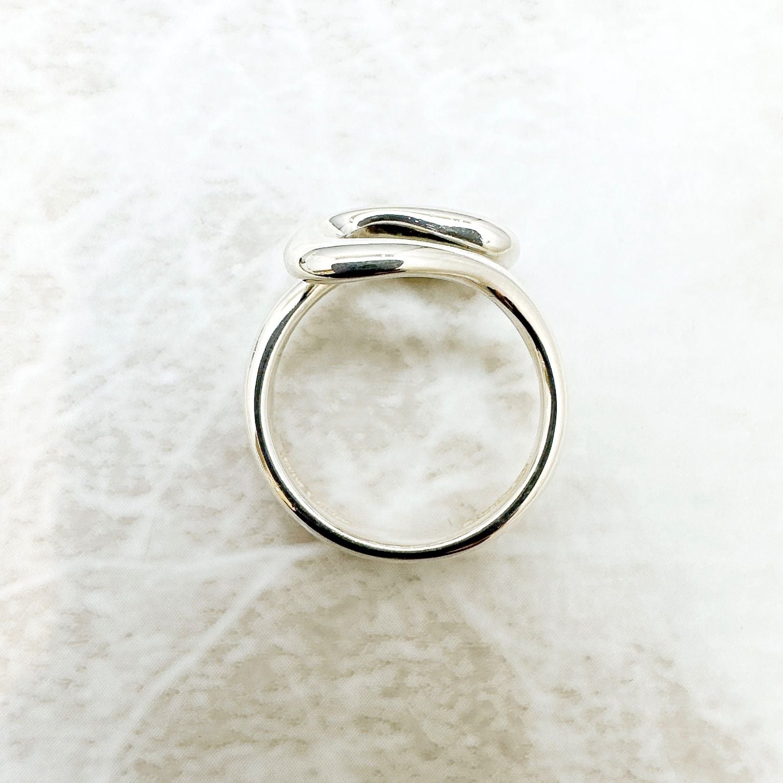 Tiffany & Co Open Wave Silver Ring — view 4