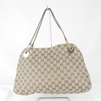 Gucci Tote GG Canvas Leather Brown