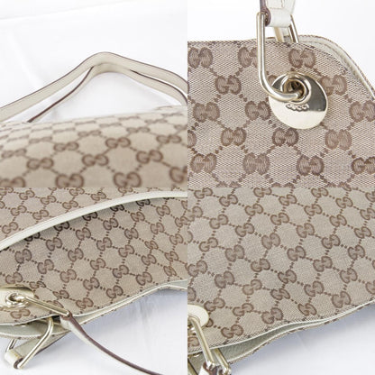 Gucci Tote GG Canvas Leather Brown — view 9