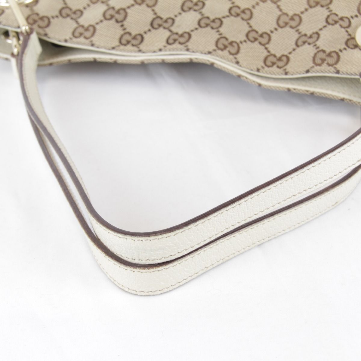Gucci Tote GG Canvas Leather Brown — view 8
