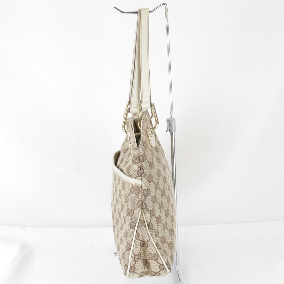 Gucci Tote GG Canvas Leather Brown — view 4