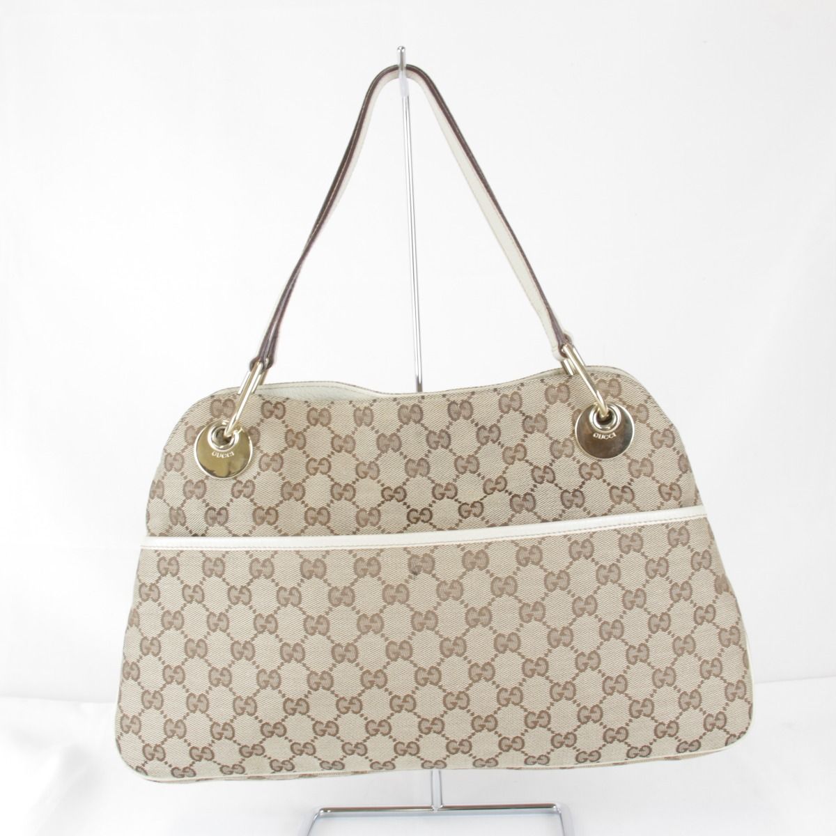 Gucci Tote GG Canvas Leather Brown — view 2