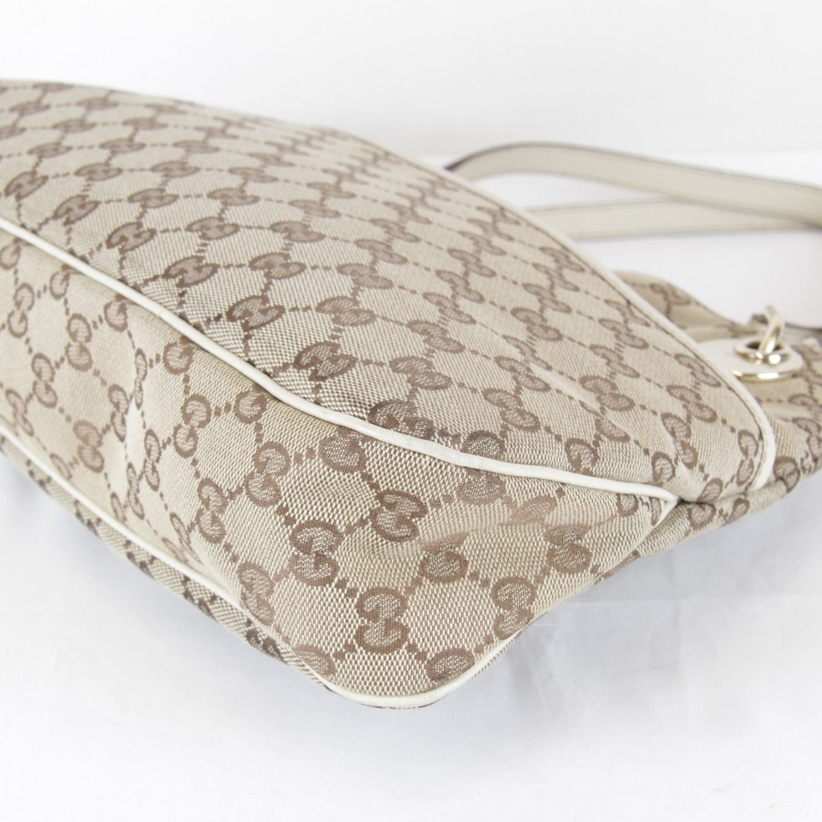 Gucci Tote GG Canvas Leather Brown — view 5