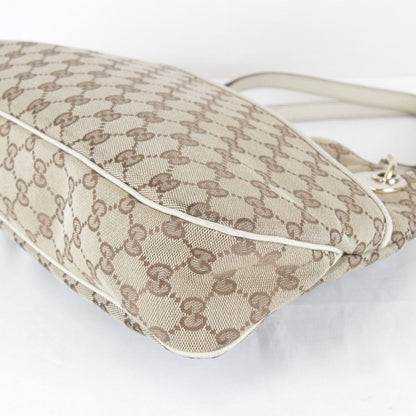 Gucci Tote GG Canvas Leather Brown — view 5