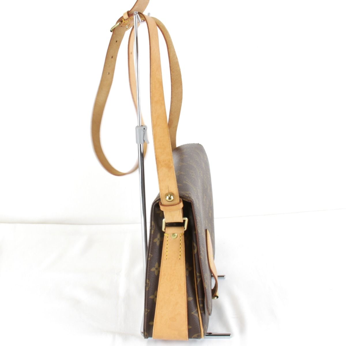 Louis Vuitton Cartouchiere GM Shoulder Bag Monogram Canvas Brown — view 2
